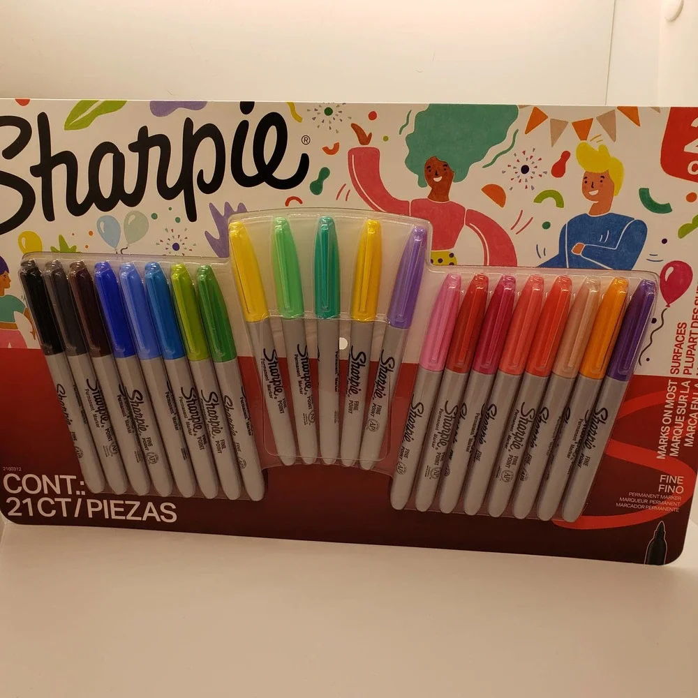 2 pack SHARPIE 21 count limited edition fine pens